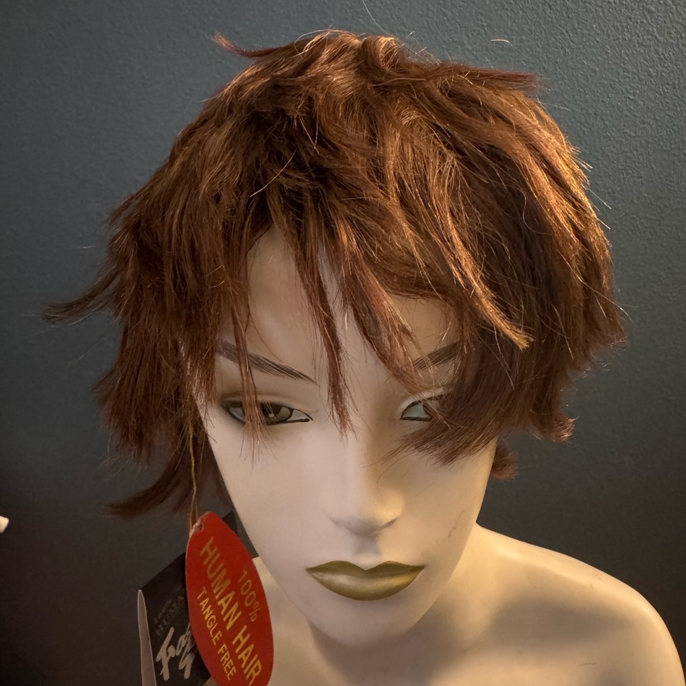 Stylish Brown Human Hair Wig